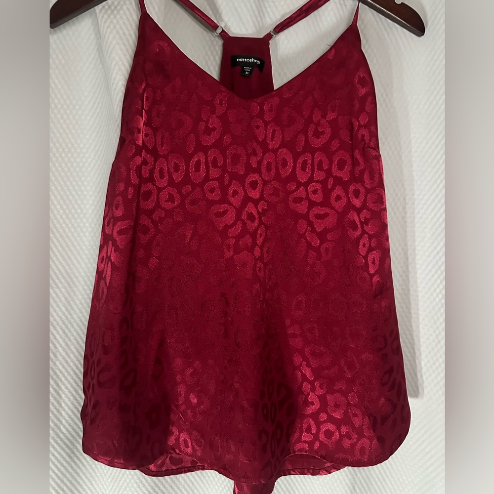 Mittoshop Red V-Neck Cami